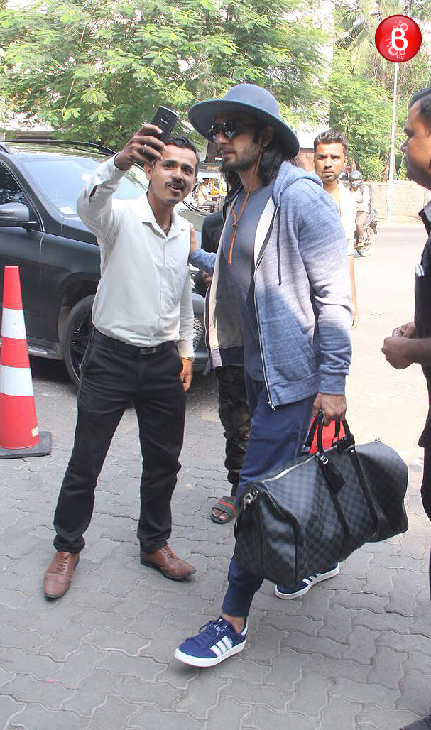Ranveer Singh snapped in the city