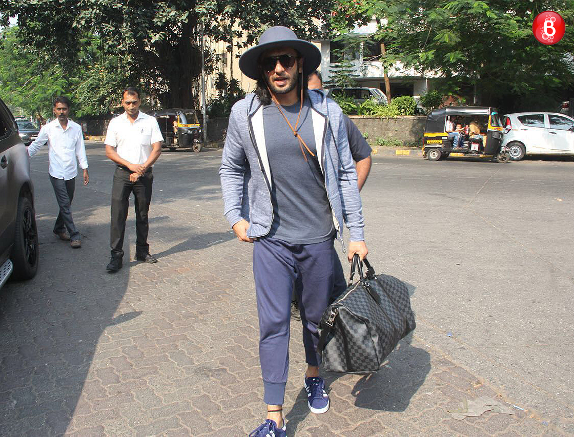 Ranveer Singh snapped in the city
