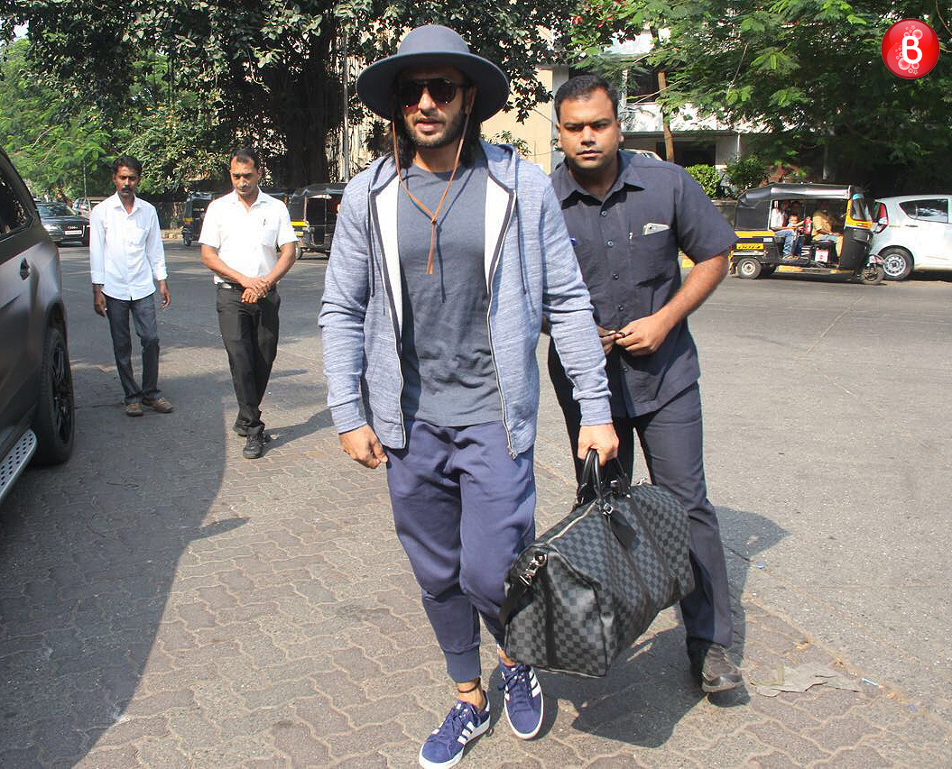Ranveer Singh snapped in the city