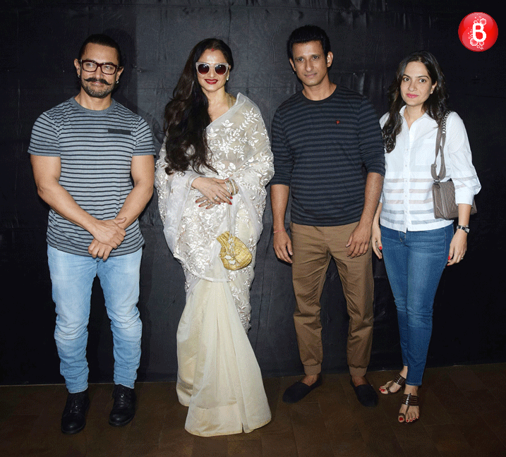 Celebs at secret superstar screening