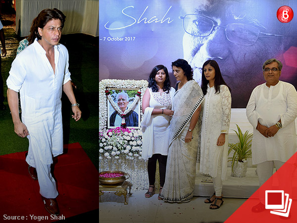 Pics: Shah Rukh Khan and many more celebs attend the prayer meet of Kundan Shah