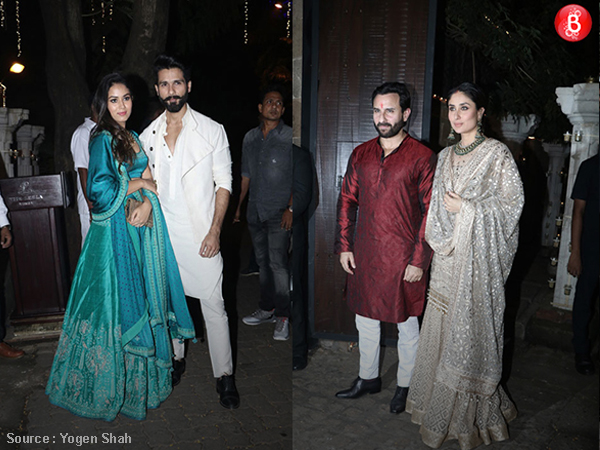 Shahid Kapoor, Mira Rajput, Saif Ali khan, Kareena Kapoor khan