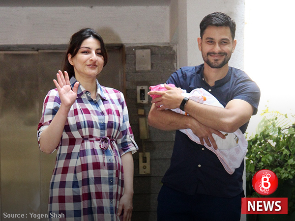 Soha with Kunal and baby