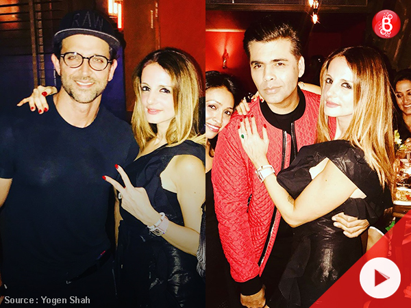 Sussanne Khan, Hrithik Roshan, Karan Johar