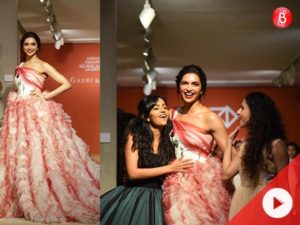 Watch: Deepika Padukone graces the ramp for designer-duo Gauri and Nainika