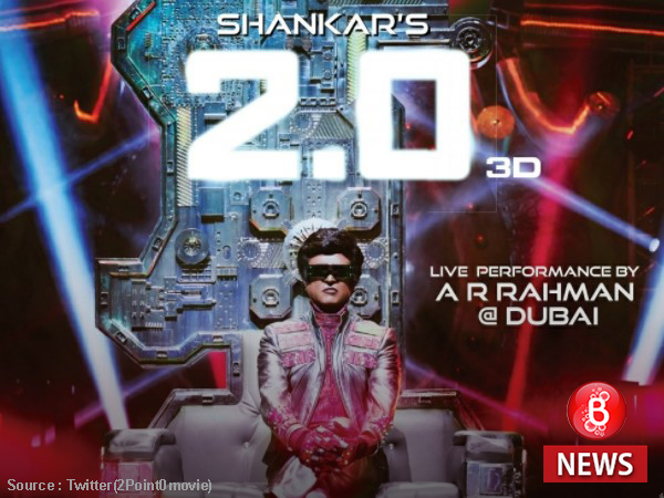 Marking the BIG DAY, here's the new poster of Rajinikanth's '2.0'