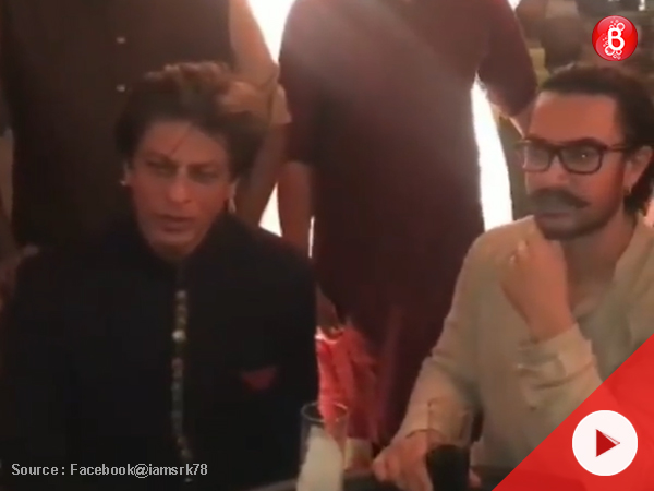 Watch Shah Rukh Khan And Aamir Khans Unseen Footage From A Diwali Bash 