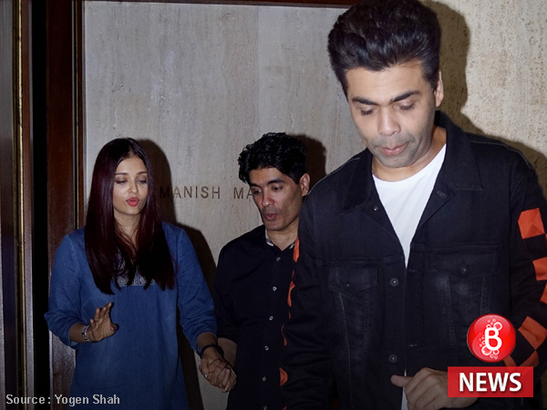 Aishwarya Rai, Manish Malhotra, Karan Johar