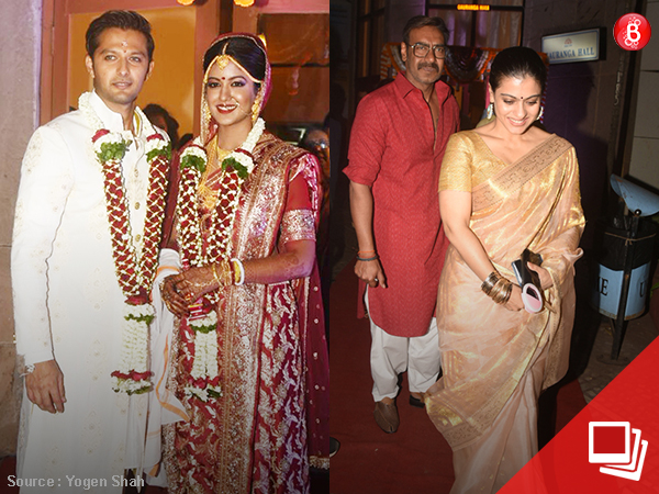 PICS: Ajay Devgn, Kajol and others attend the wedding of Vatsal Sheth and Ishita Dutta