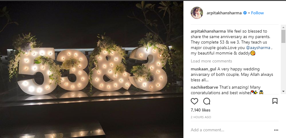 Arpita KHan Instagram