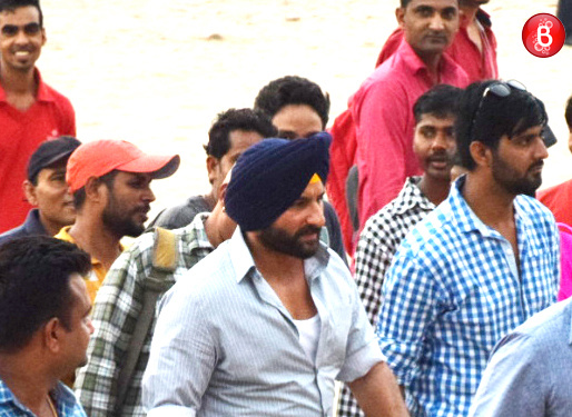 Saif Ali Khan shooting for 'Sacred Games' 
