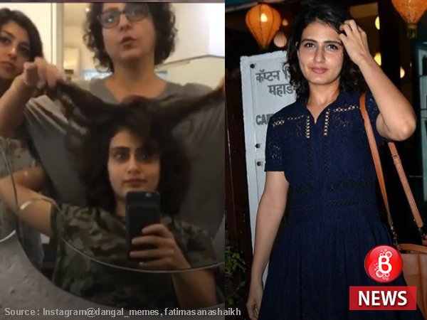 Six hours for Fatima Sana Shaikh to get rid of her extensions. Read on...