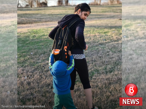 Genelia D'Souza and son