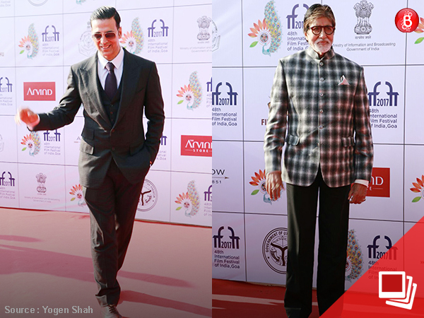 Amitabh Bachchan, Akshay Kumar grace the closing ceremony of IFFI. VIEW PICS