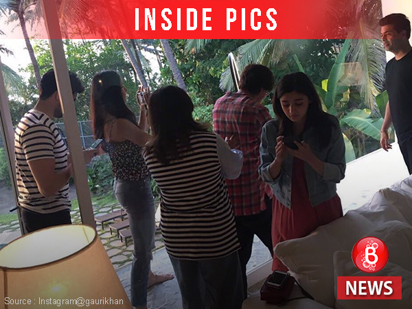 Shah Rukh Khan, Gauri Khan, Farah Khan, Karan Johar, Alia Bhatt, Sidharth Malhotra, Katrina Kaif, AbRam