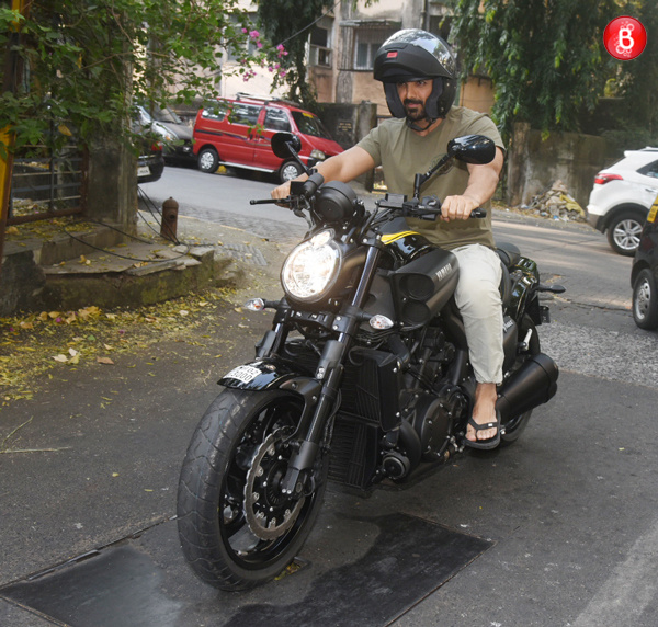 John Abraham spotted riding a bike