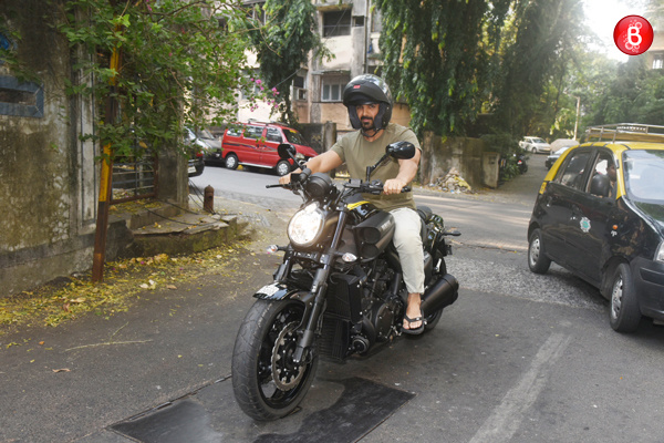 John Abraham spotted riding a bike