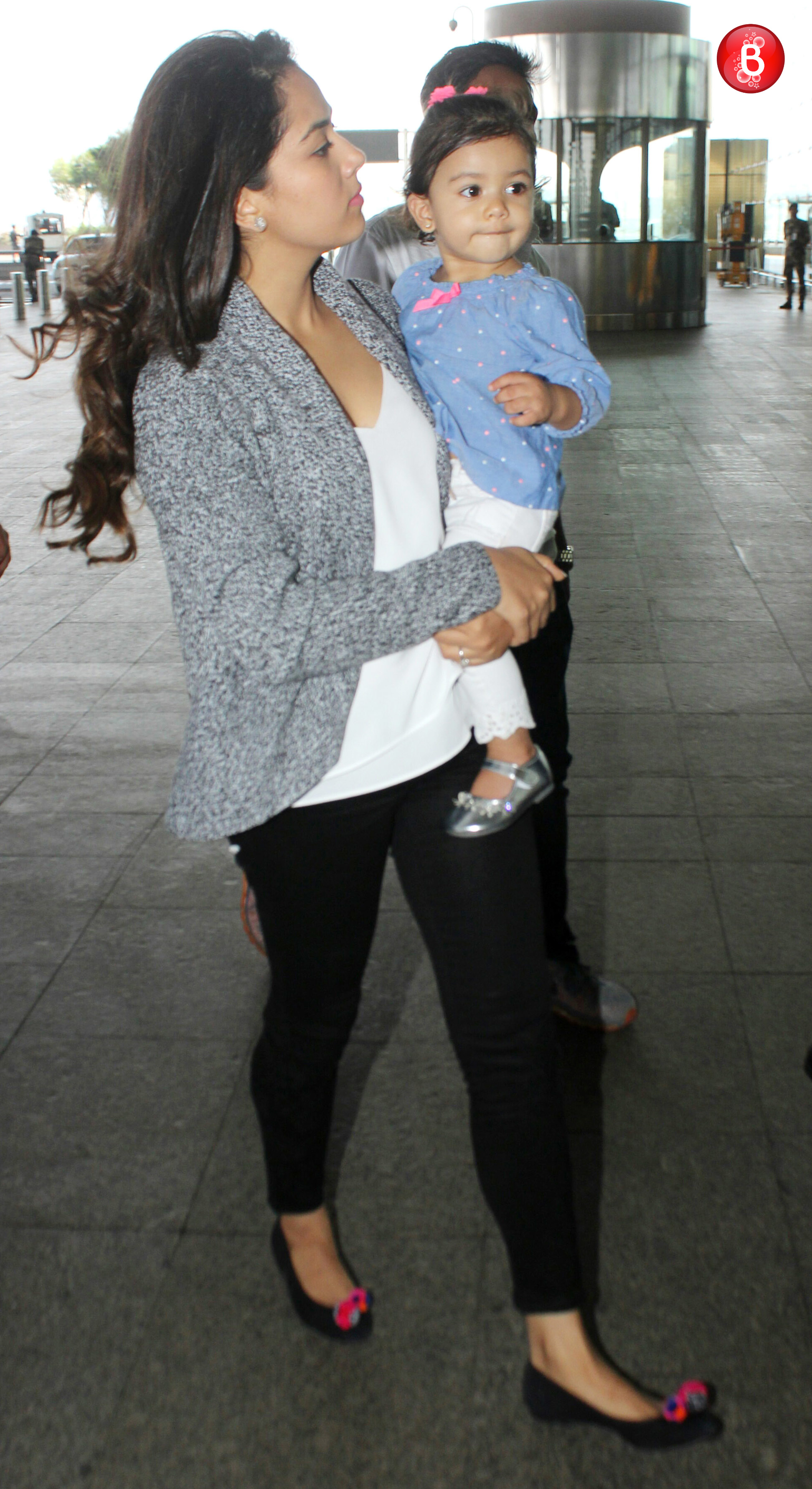 Mira Rajput with baby Misha