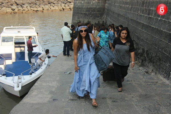 Neha Dhupia returns from Alibaug