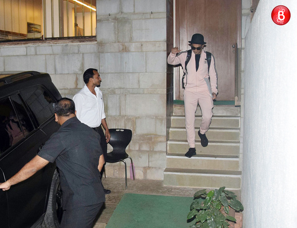 Ranveer Singh at Zoya Akhtar's house pictures