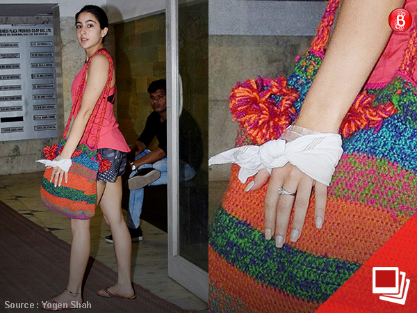 Sara Ali Khan is spotted injured 