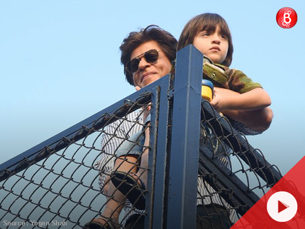 Shah Rukh Khan and AbRam's video at Mannat