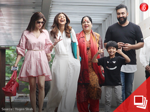 Shamita, Shilpa, Sunanda, Raj and Viaan