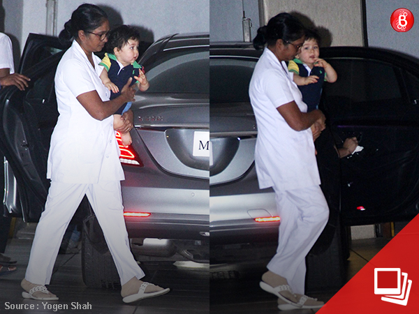 Little Taimur nestled in the arms of his nanny is a sight to behold! VIEW PICS