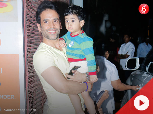 Watch: Tusshar Kapoor spotted with his cute son Laksshya