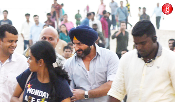 Saif Ali Khan shooting for 'Sacred Games' 