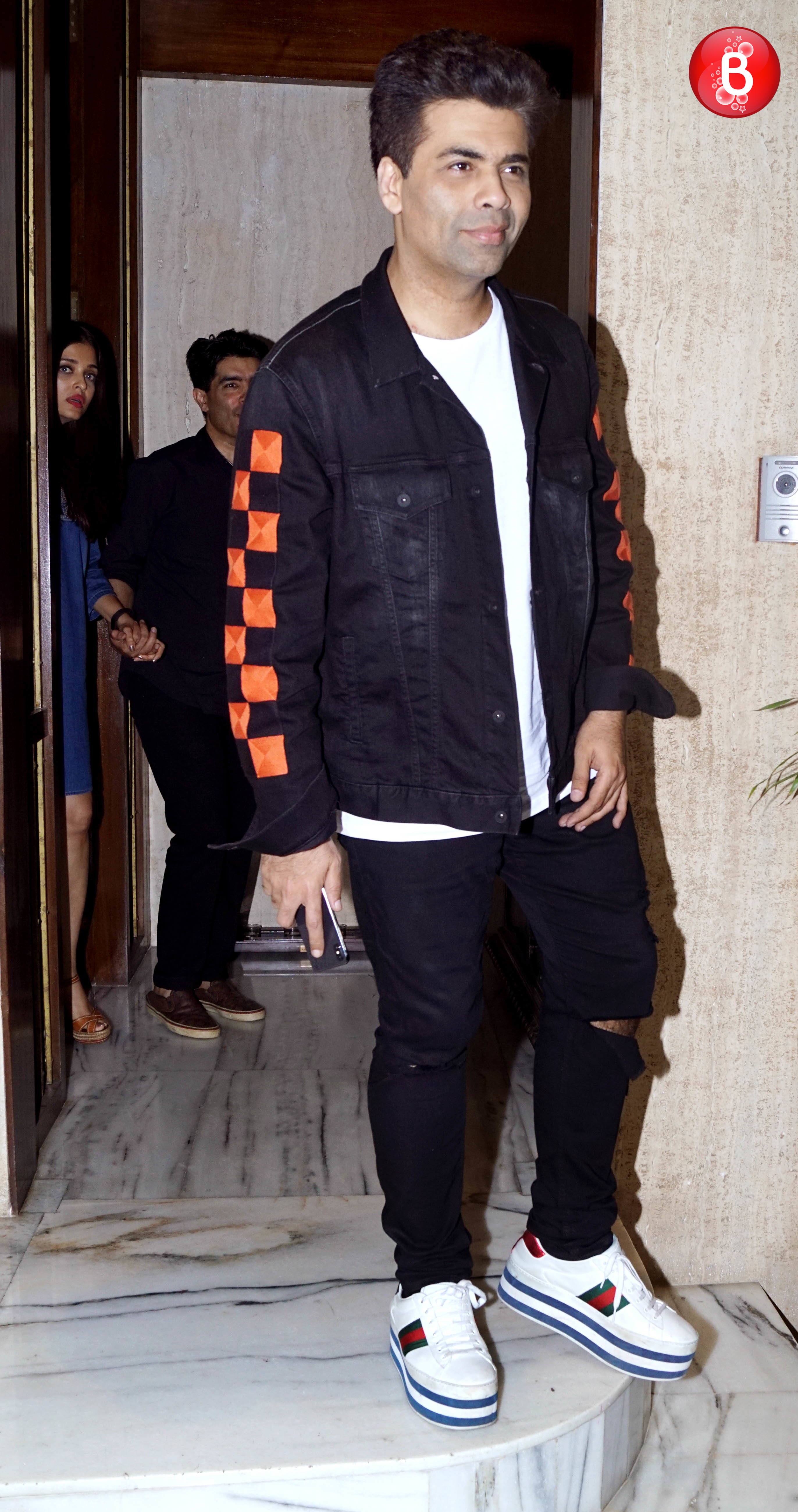 abhishek aishwarya at manish malhotra house