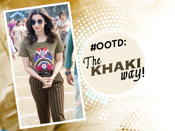 #OOTD: Alia Bhatt's KHAKI way is simple, crisp and so copy-worthy!