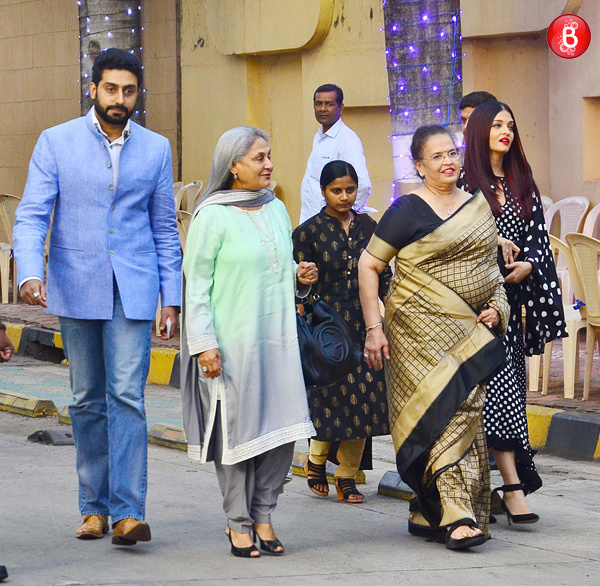 Abhishek Bachchan spotted with his family at a function 