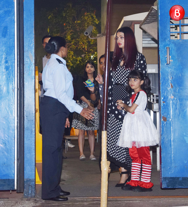 Aishwarya Rai Bachchan spotted with her daughter at a function