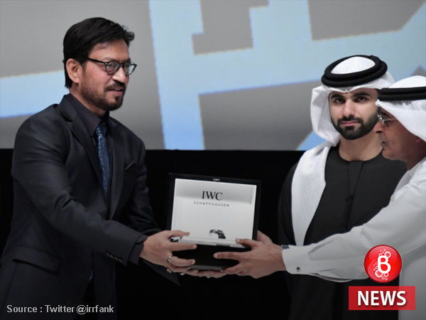 Irrfan Khan honoured at Dubai International Film Festival