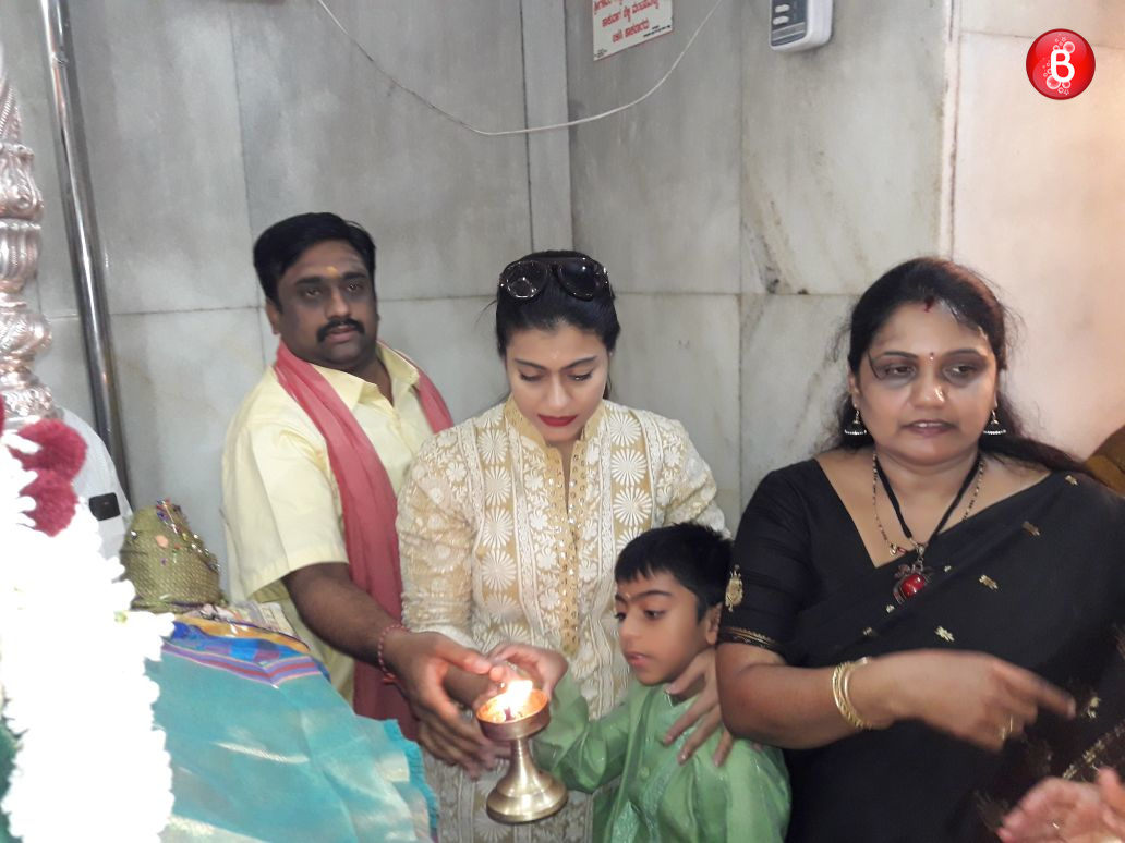 Kajol and her son Yug