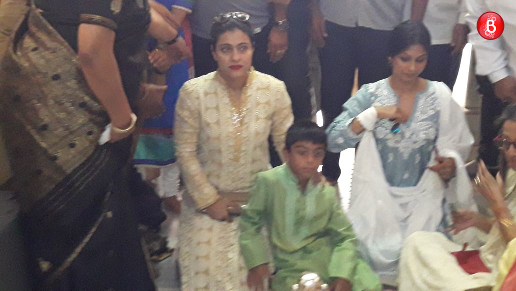 Kajol, Yug, Tanisha and Tanuja Mukherjee