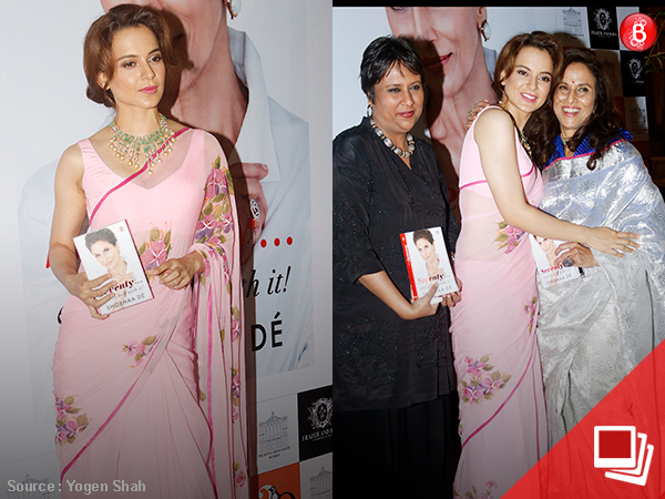 Kangana slays in a saree at her first public appearance after the Hrithik controversy. View Pics!