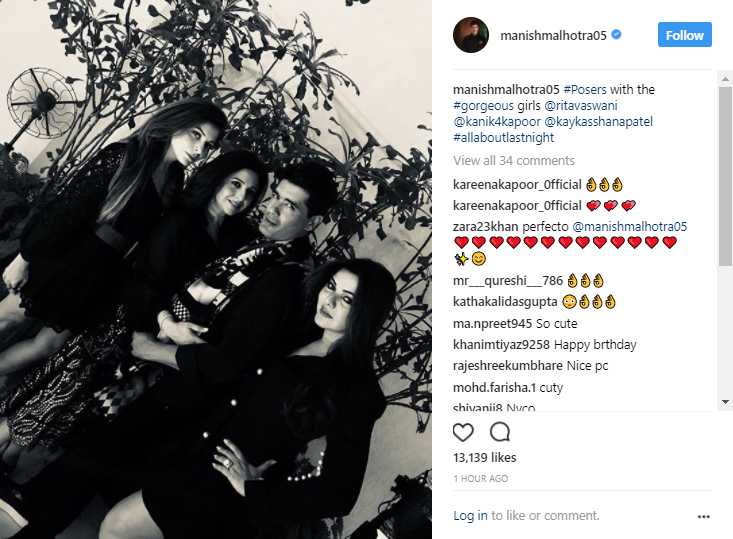 Manihs Malhotra with beautiful ladies
