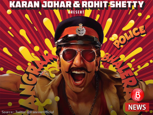 SIMMBA first look: Ranveer Singh booms out as the notorious cop