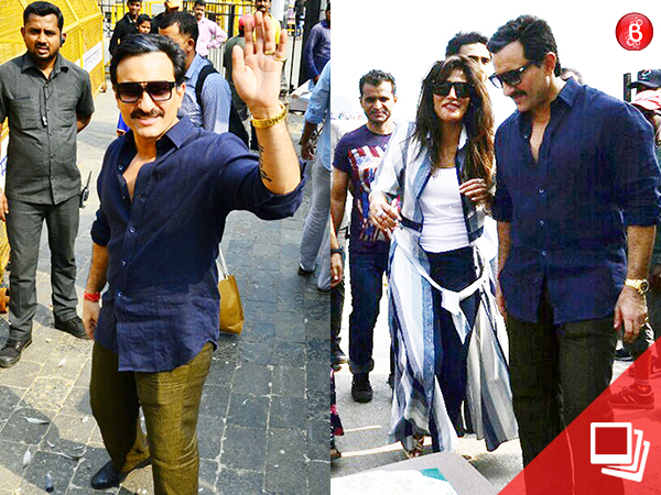 Saif Ali Khan and Chitrangda Singh papped