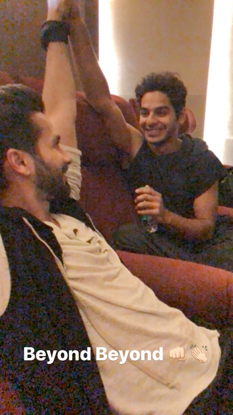 Shahid Kapoor and Ishaan Khatter