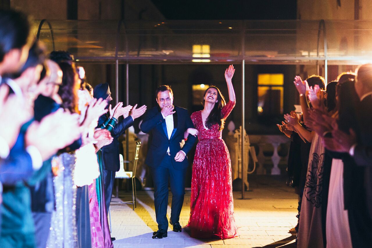 Surveen Chawla and Akshay Thakker