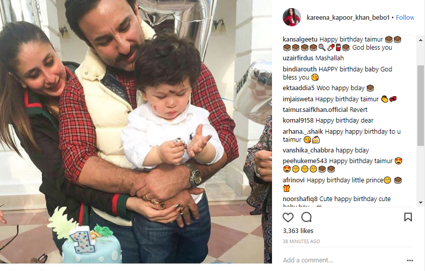 Taimur, Saif and Kareena