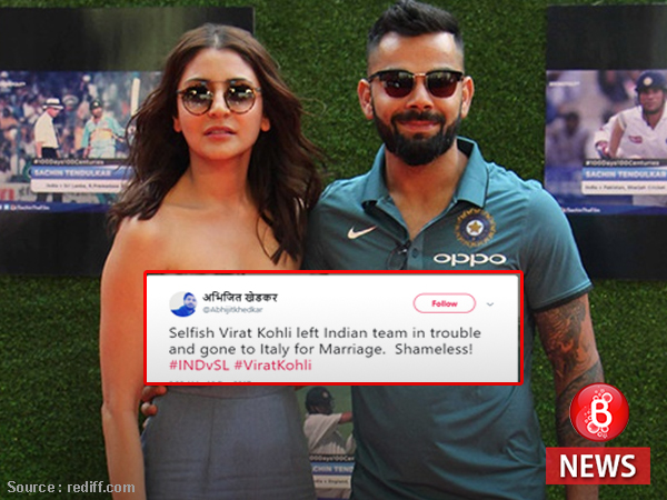 Virat Kohli and Anushka Sharma