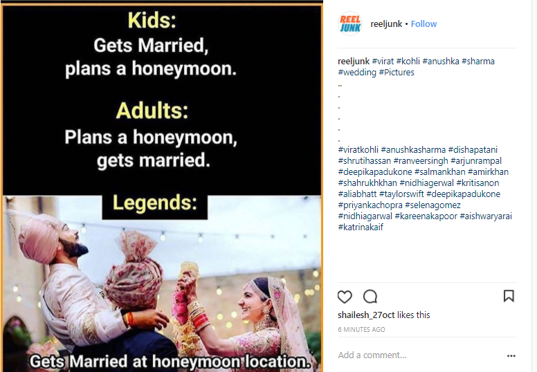 Virat Kohli Anushka Sharma wedding pictures