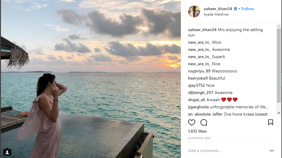 Sagarika Ghatge and Zaheer Khan