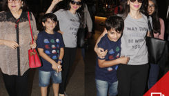 Papped: Karisma with kids and mommy Babita arrives in style at the airport