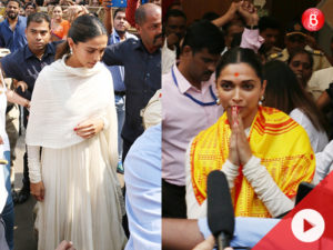 Watch: Deepika seeks divine blessing of Siddhivinayak before 'Padmaavat' release