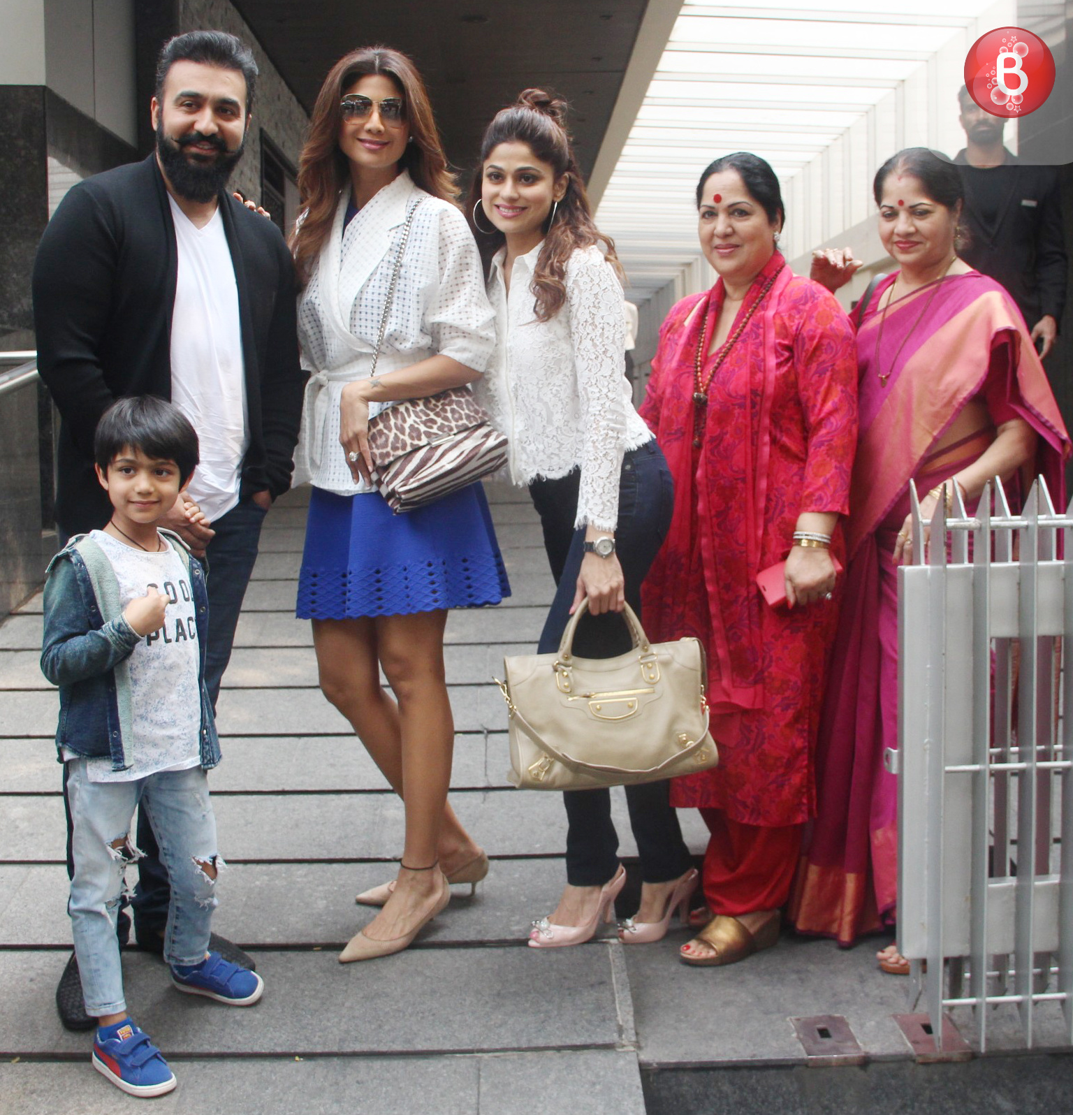 Shilpa Shetty with family